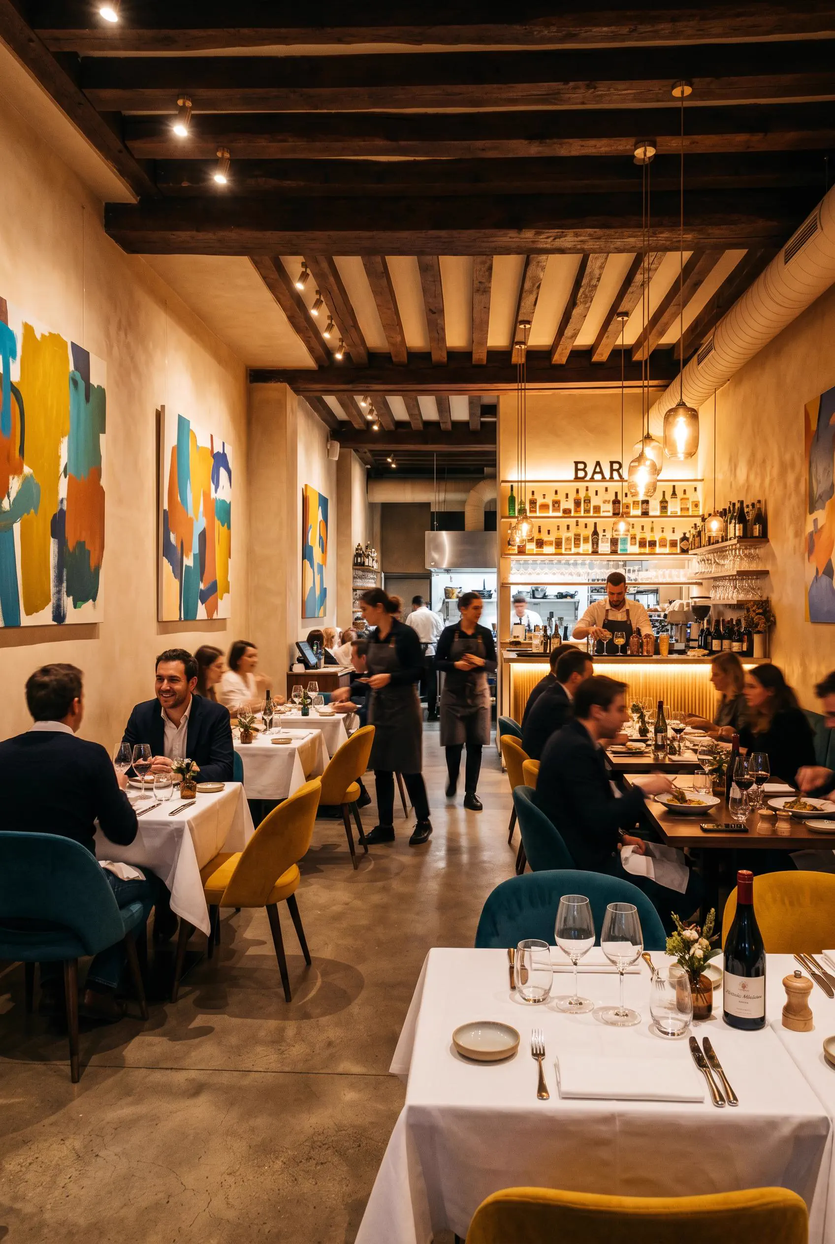Salle du restaurant Le Petit Sabayon